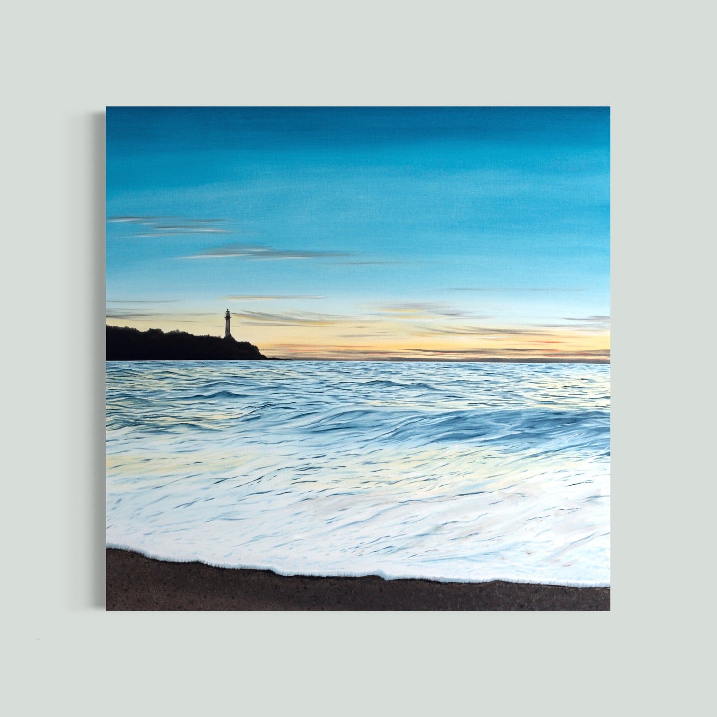 À la vie, à l'amour - Peinture à l'huile sur toile en coton, Châssis 3D