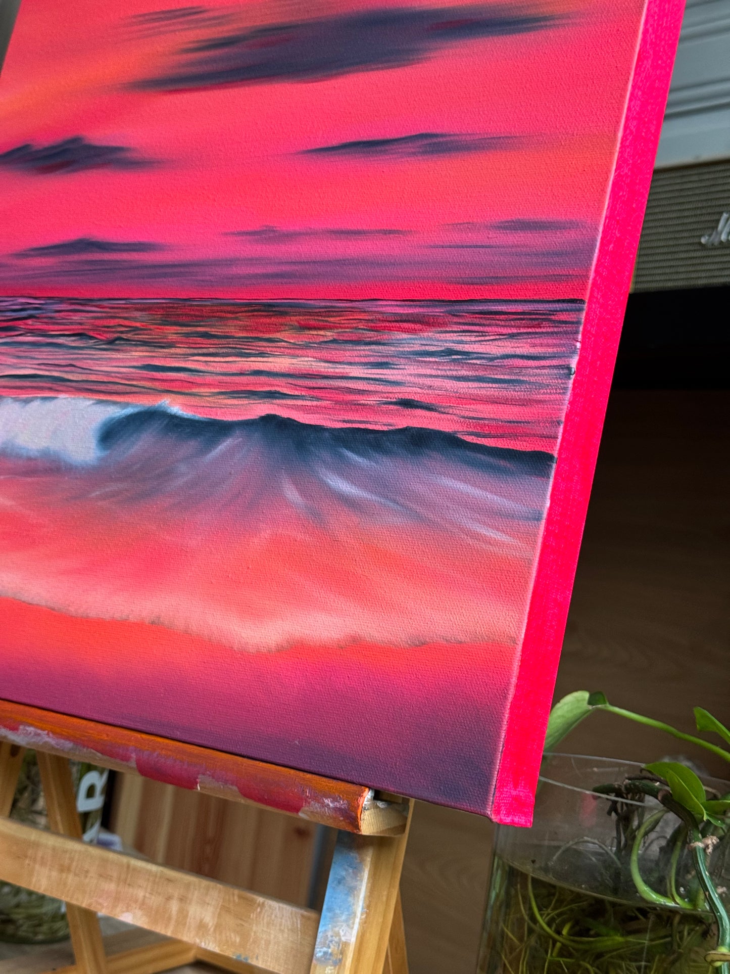 Velours - Peinture à l'huile sur toile en coton