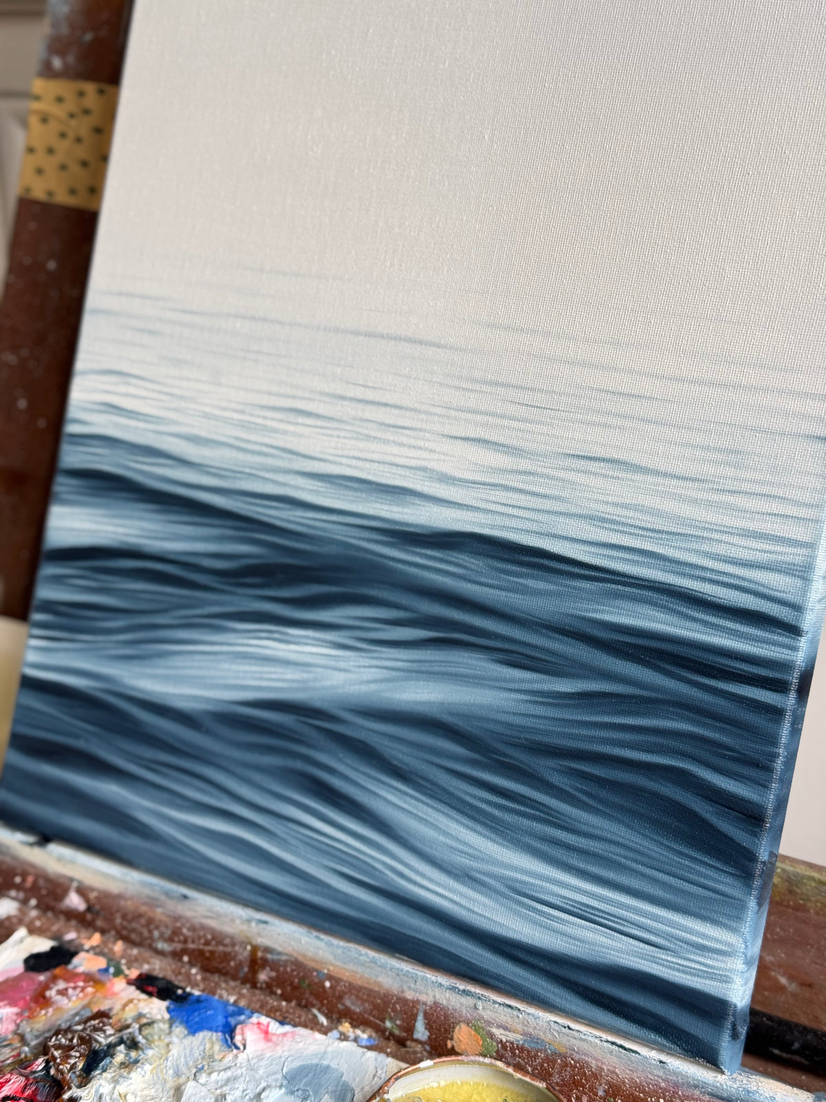 Silence - Peinture à l'huile sur toile en coton