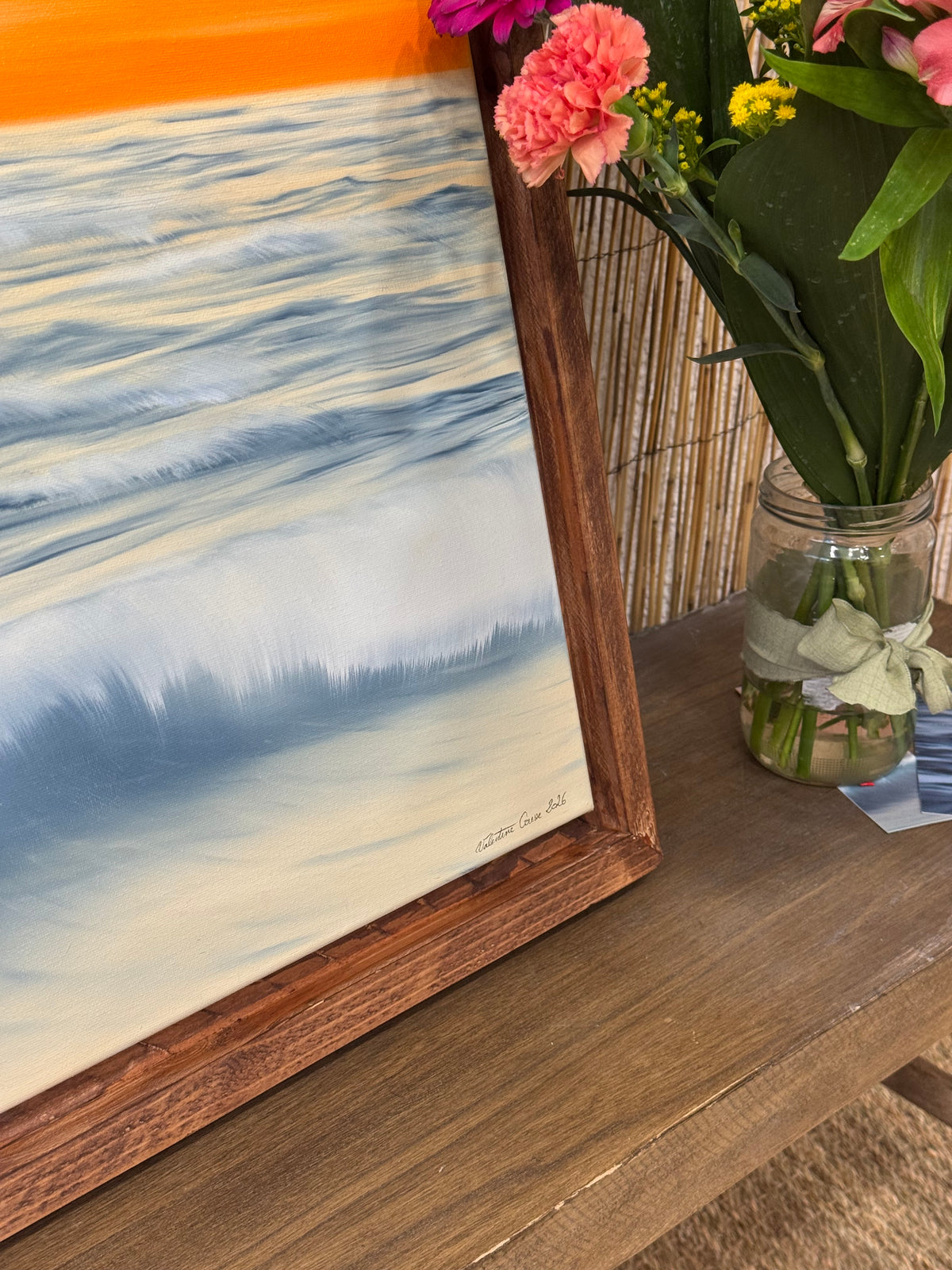 Harmonie - Peinture à l'huile sur toile en coton encadrée