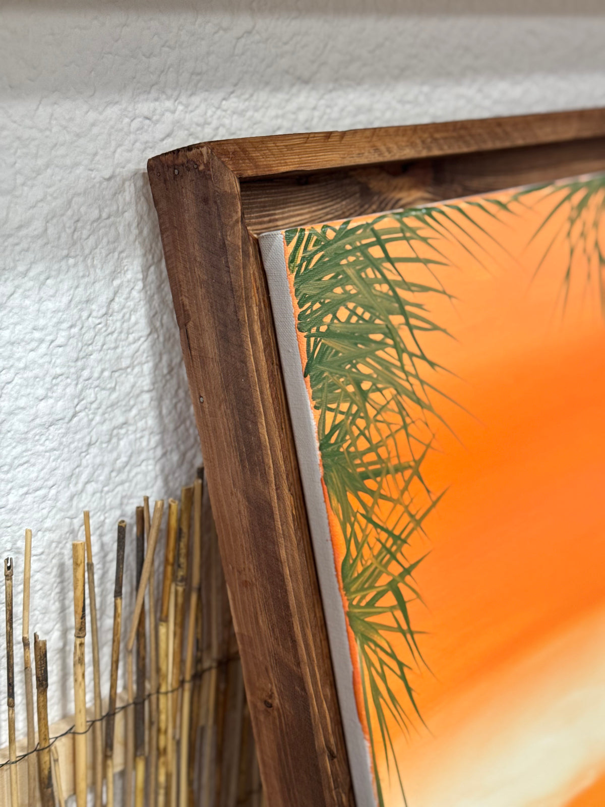 L'orangerie - Peinture à l'huile sur toile en coton encadrée