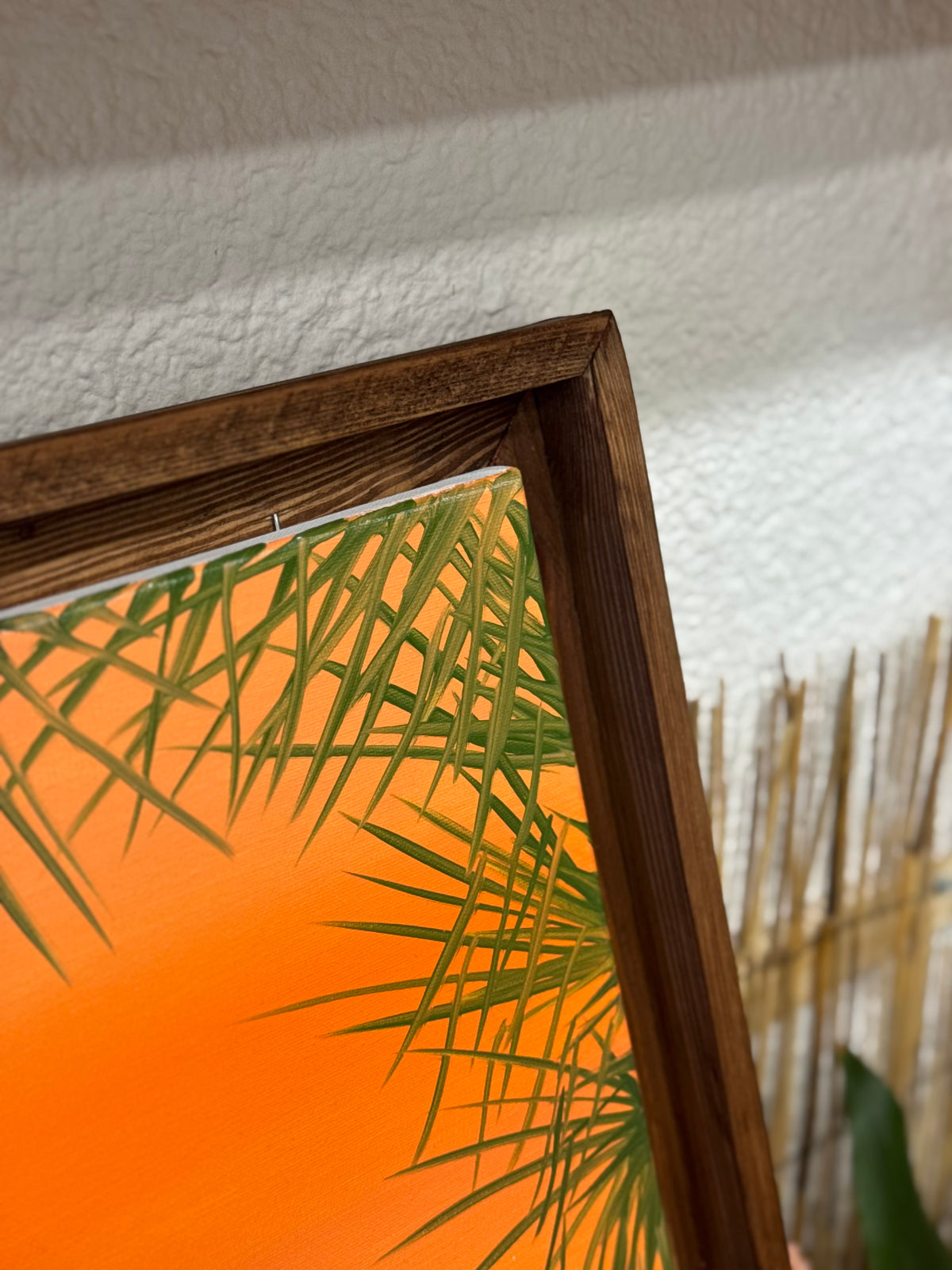 L'orangerie - Peinture à l'huile sur toile en coton encadrée