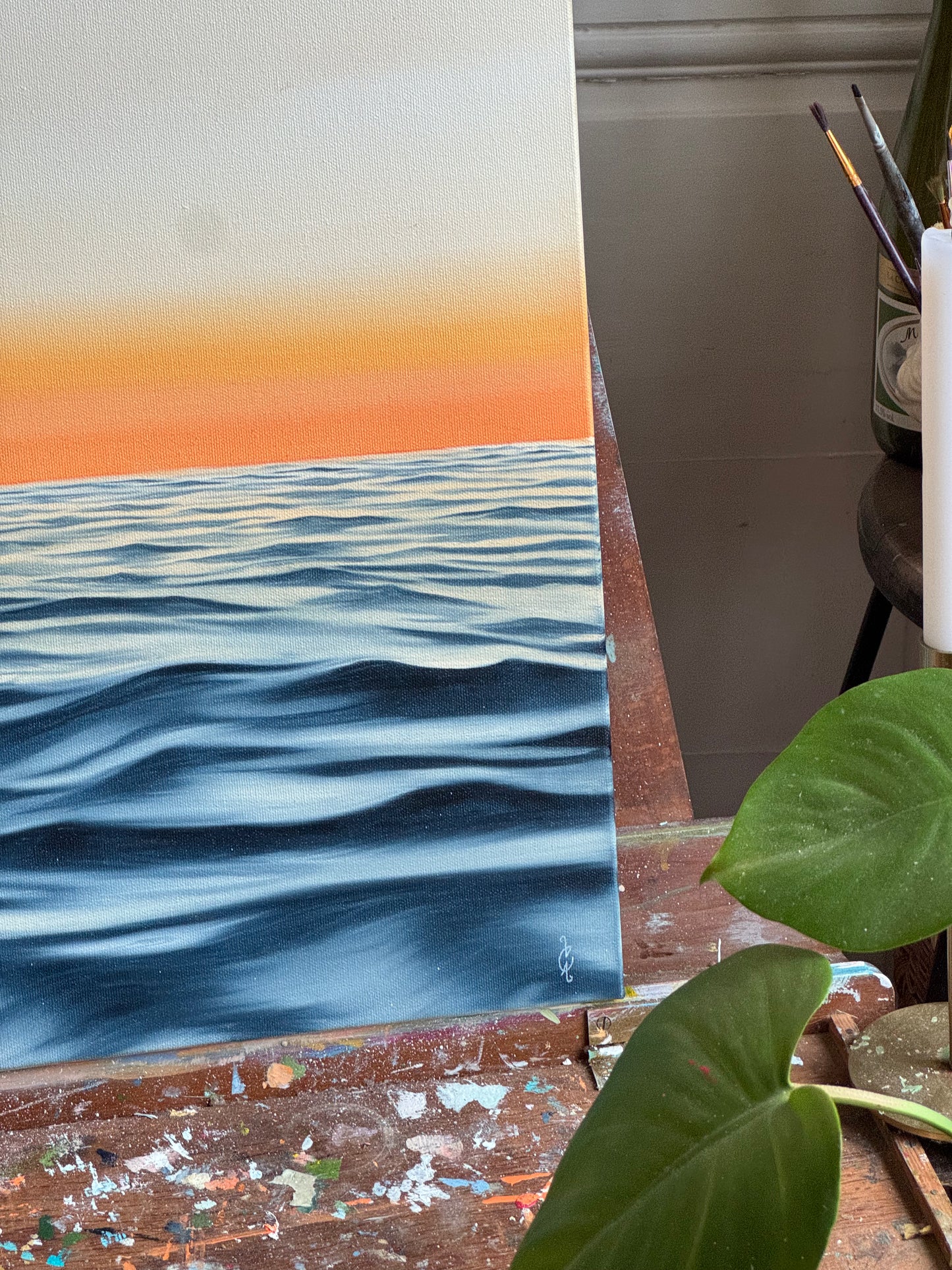 Saveur - Peinture à l'huile sur toile en coton