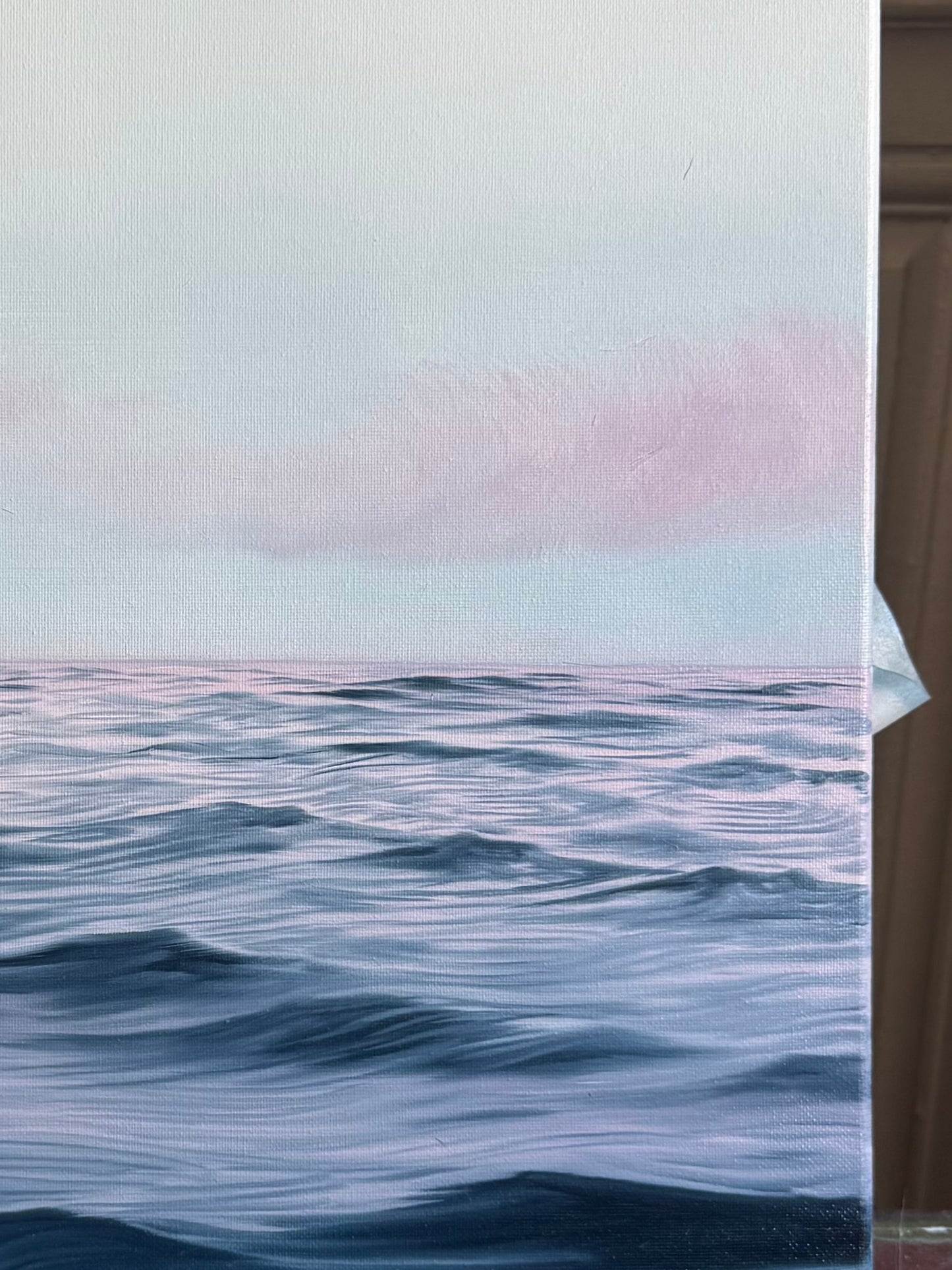 Verveine - Peinture à l'huile sur toile en coton